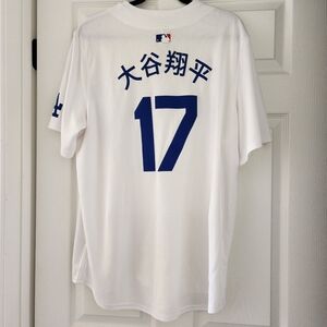 Shohei Ohtani Nike Jersey White Home Los Angeles Dodgers XL Japanese Kan…